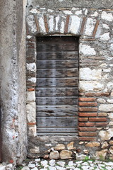 Ancient wooden door