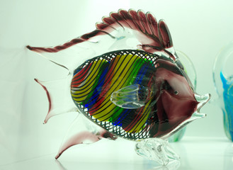 fish made of glass