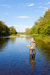 fishing woman