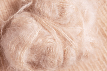 Knitted wool fabric, pattern, background, handmade