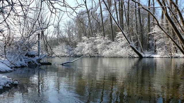 Winter am Ammersee, Bayern, 