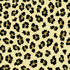 Leopard color print, pink background.