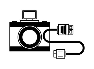 photography camera and connector cable