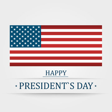 Presidents Day in USA vector background. Banner or poster for americans holiday celebration. Vector Illustration