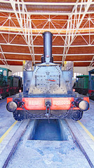 Museo del tren en Vilanova y la Geltru, Barcelona, Catalunya, España