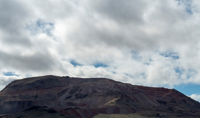 clouds over mountains