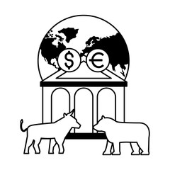 world bank bull bear dollar euro stock market
