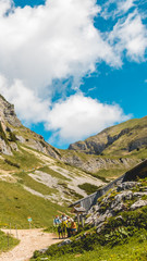 Fototapeta premium Smartphone HD wallpaper of beautiful alpine view at the Achensee - Maurach - Tyrol - Austria