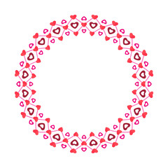 Valentines Day seamless brush pattern Love Heart