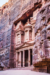 The Treasury (Al Khazneh) in Petra Park, Jordan