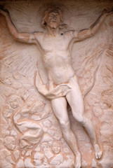 Resurrection of Christ, cemetery in Ursberg, Germany