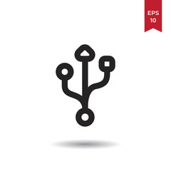 USB vector icon