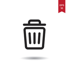 Garbage vector icon