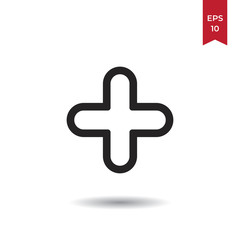 Plus vector icon