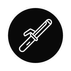 Straightener icon vector