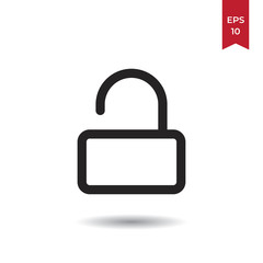 Padlock vector icon