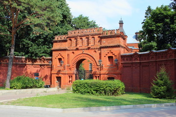 Fototapeta na wymiar Moscow / Russia – The main entrance to the Park manor 