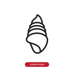 Shell vector icon