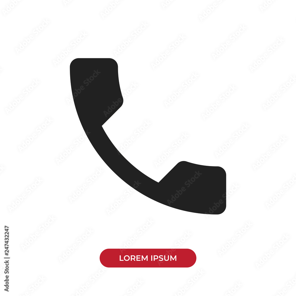 Poster filled phone icon vector isolated on white background. modern symbol in trendy flat style for mobile