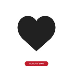 Heart vector icon