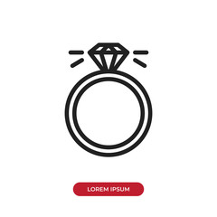 Ring vector icon
