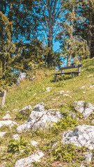 Fototapeta na wymiar Smartphone HD wallpaper of Beautiful alpine view at Hallein