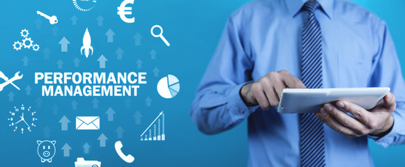 Performance Management. Business technology concept