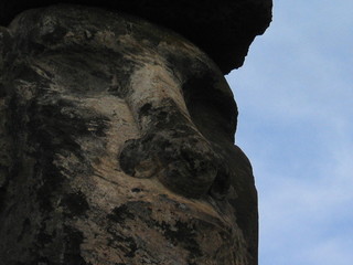 Moais of Eastern Island. RApa Nui. Isla de Pascua. Chile