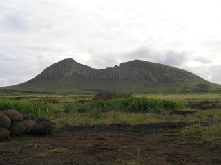 Fototapeta na wymiar Moais of Eastern Island. RApa Nui. Isla de Pascua. Chile