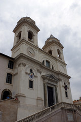 Fototapeta na wymiar église de la trinité des monts, Rome