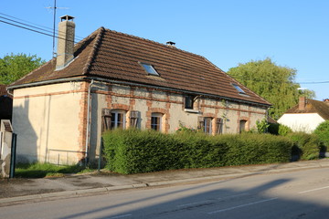 Village, small town in northeastern France. Champagne, Marne, Grand Est. Warm, calm, pleasant,...