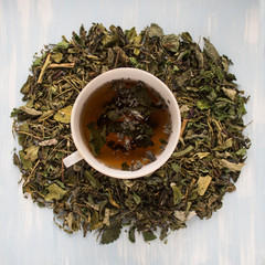 Fototapeta premium herbal tea in a cup