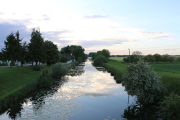 Canal de la Haute-Seine. Abandoned canal in central, northeastern France. Clesles, Champagne,...