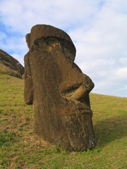 Moais of Eastern Island. Chile