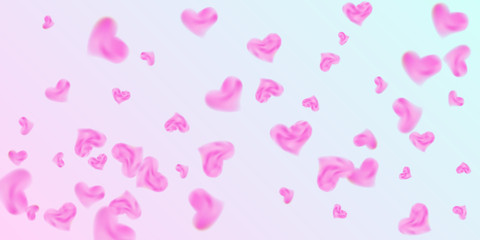 Hearts of confetti for valentines day