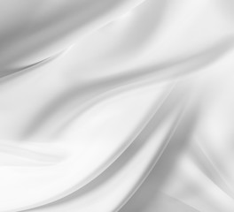 White silk fabric