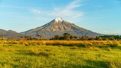 cone volcano mount taranaki, new zealand 25