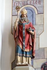 Saint Ulrich of Augsburg, the parish church of St. Peter and Paul in Oberstaufen, Germany