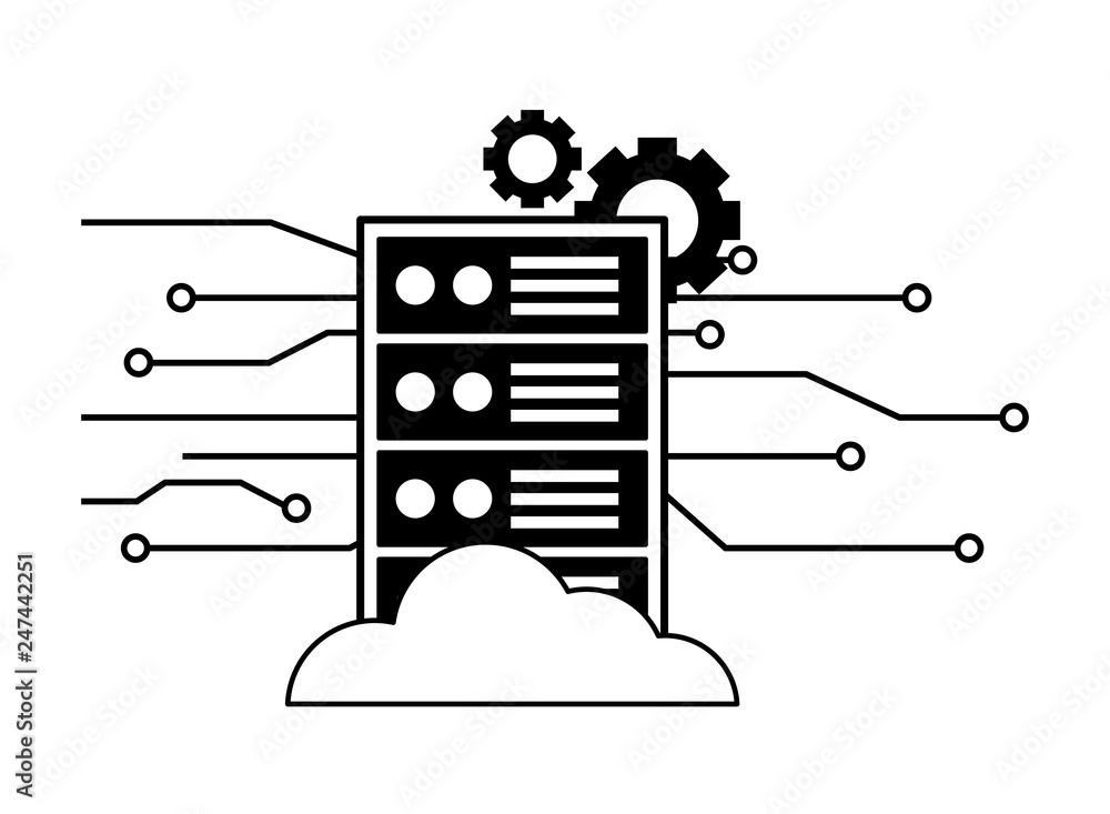 Poster computer cpu settings circuit digital