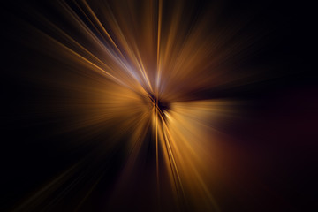Explosion of golden light