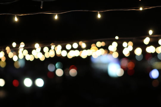 abstract lights in night