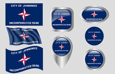 Flag of Jennings, Missouri