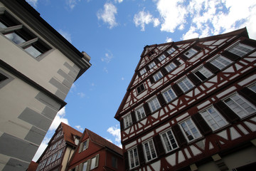 Half-timbered old house in Tubingen, Germany