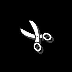 Secateurs icon flat
