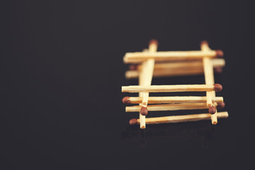 matches on table