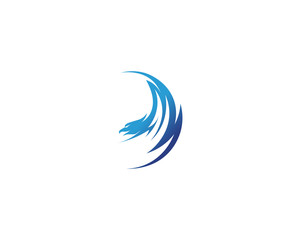 Fototapeta na wymiar Falcon Eagle Bird Logo Template vector icon