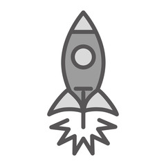 rocket launching cartoon