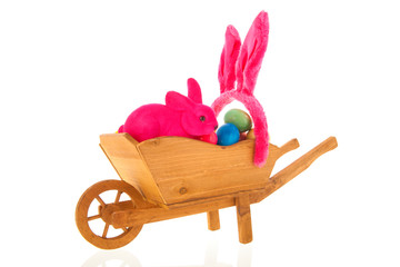 Wheelbarrow easter eggs