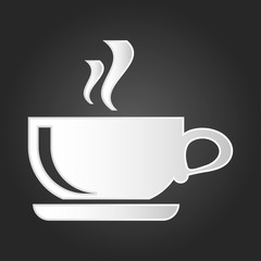 Coffee cup icon vector. Symbol for your web site design, logo, app, UI.