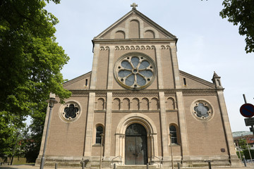 Fototapeta na wymiar Saint Stephen parish church in Wasseralfingen, Germany